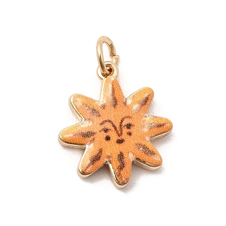 Printed Brass Pendants KK-H253-01A-G-1