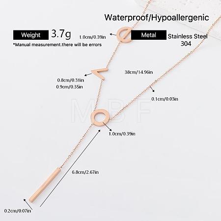 304 Stainless Steel Pendant Necklaces for Women EI8991-1-1