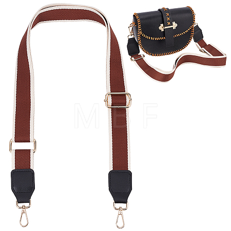 Jacquard Weave Ethnic Style Polyester Wide Bag Handles FIND-WH0136-40A-1