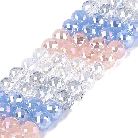 Electroplate Mixed Styles Glass Beads Strands EGLA-N022-17A-A02-1