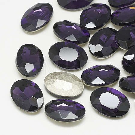 Pointed Back Glass Rhinestone Cabochons RGLA-T080-13x18mm-16-1