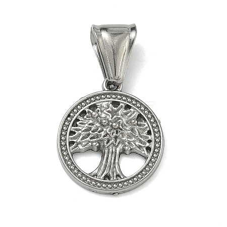 304 Stainless Steel Pendants STAS-D225-11P-1