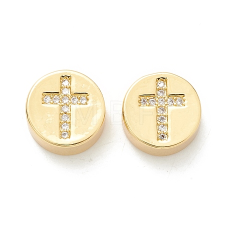 Rack Plating Eco-Friendly Brass Beads KK-K267-03G-1