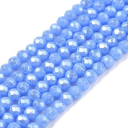 Electroplate Glass Beads Strands LS-EGLA-A044-P1mm-A17-1