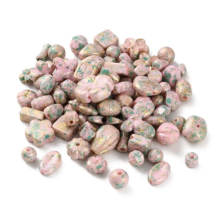 Opaque Acrylic Beads OACR-M015-15C-1
