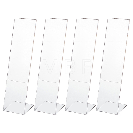 4Pcs Acrylic L Shaped Table Desktop Sign Display Stand ODIS-OC0002-02-1
