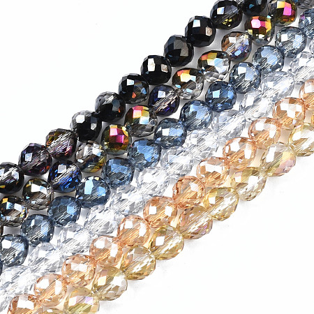 Transparent Glass Beads Strands EGLA-T008-14A-1