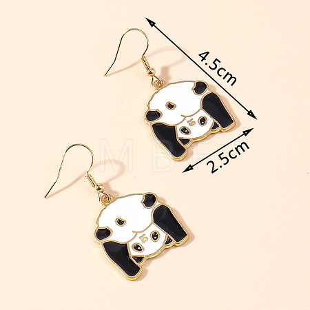 Zinc Alloy Enamel Dangle & Drop Earrings FS-WGC3D93-07-1