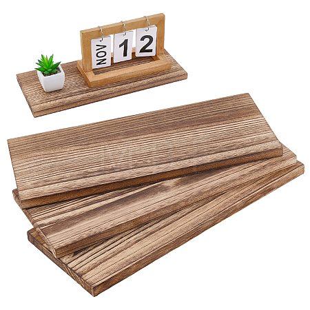 Rectangle Fortune Paulownia Wood Wall Shelf AJEW-WH0709-184B-1