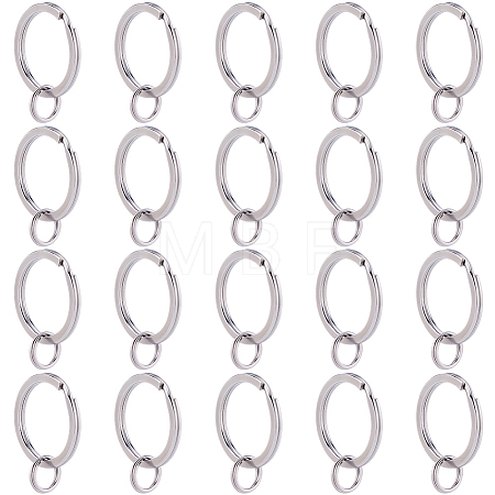 316 Surgical Stainless Steel Split Key Rings STAS-BBC0008-20-1
