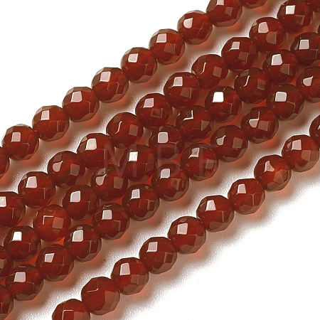 Natural Carnelian Beads Strands X-G-F596-12A-4mm-1