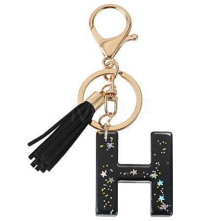 1Pc Resin Letter Keychains KEYC-TADJ0001-09H-1