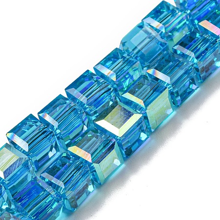 Electroplate Glass Beads Strands EGLA-M031-01A-HR05-1