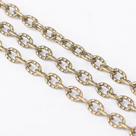Iron Textured Cable Chains CHT104Y-AB-1