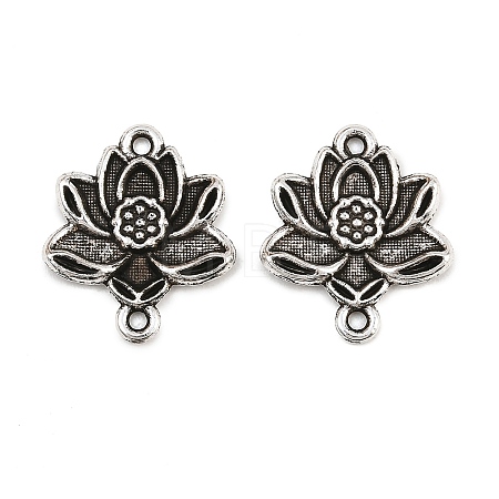 Tibetan Style Alloy Connector Charms AL-CBA8479-08AS-1