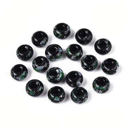 3/0 Baking Paint Glass Beads GLAA-G118-02H-1