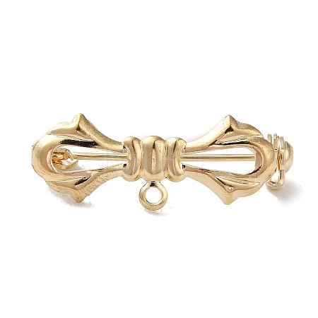 Brass Brooches Findings KK-M285-34KCG-1