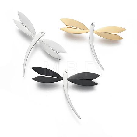 304 Stainless Steel Big Pendants STAS-D442-17-1