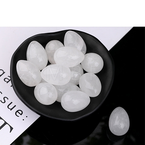 Natural Quartz Crystal Egg Figurines Statues for Home Office Desktop Decoration PW-WG1DC51-23-1