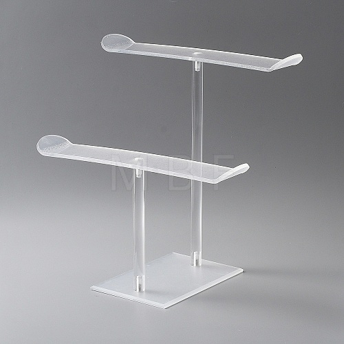 2-Tier Acrylic Headband Display Stands ODIS-WH0027-052-1