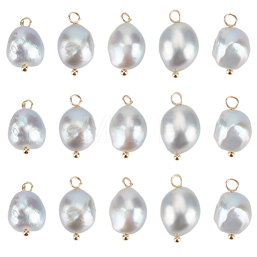 Beebeecraft 20Pcs Natural Freshwater Pearl Pendants FIND-BBC0002-87-1