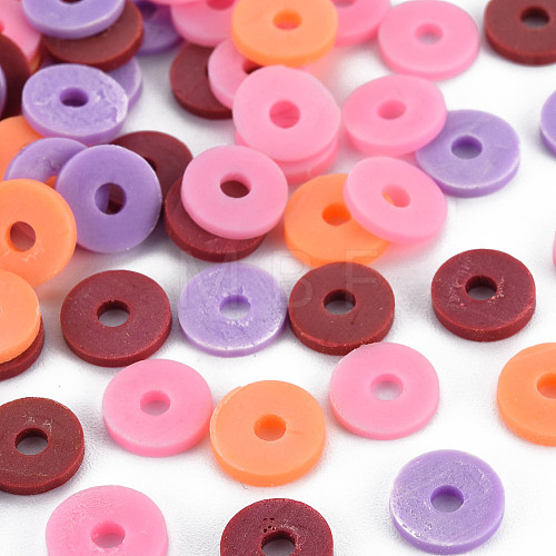 4 Colors Handmade Polymer Clay Beads CLAY-N011-032-07-1