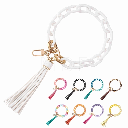 Chain Link Wristlet Keychain HJEW-SW00013-06-1