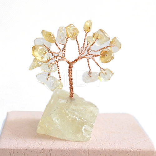 Natural Yellow Quartz Sculpture Display Decorations PW-WGC5A46-02-1