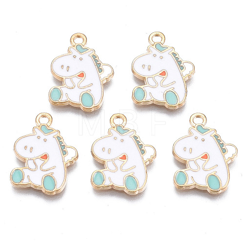 Alloy Enamel Pendants ENAM-T016-20-RS-1