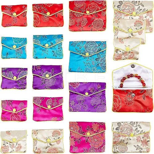 Embroidery Damask Cloth Pouches Set ABAG-NB0001-14-1