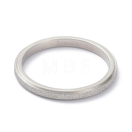 2mm Matte Plain Dome Finger Ring for Girl Women RJEW-C012-01B-P-1