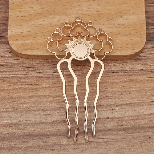 Alloy Hair Comb Findings PW-WG3438E-03-1