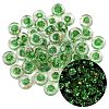 Luminous Handmade Foil Glass Beads LAMP-P020-01A-01-1