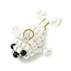 Glass Seed Beaded Pendants PALLOY-MZ01339-1