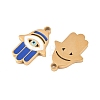 304 Stainless Steel Enamel Pendants STAS-Z190-09G-07-2