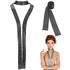 2Pcs Sparkle Aluminum Sequins Neckties for Women NJEW-HY0002-21B-1