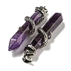 Natural Amethyst Pointed Big Pendants G-F766-07AS-03-2