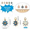 10Pcs 5 Colors Rack Plating Brass Micro Pave Cubic Zirconia Charms ZIRC-HY0001-03-2