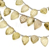 Natural Lemon Quartz(Heated) Carved Beads Strands GG-CBA0C95-E05-2