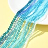 Electroplate Glass Beads Strands EGLA-FS0001-42A-7