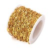 Rack Plating Brass Oval Link Chains CHC-N009-05G-2