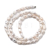 Natural Baroque Keshi Pearl Beads Strands PEAR-P064-06A-01A-3