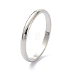 Non-Tarnish 2mm Polished Plain Dome Finger Ring for Girl Women RJEW-C012-05A-P-3