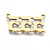 201 Stainless Steel Pendant Links STAS-S110-115G-05-3