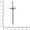 304 Stainless Steel Big Pendants STAS-Z097-16AS-3