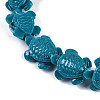 Synthetic Coral Carved Beads Strands CORA-L020-E-M-4