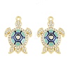 Alloy Colorful Enamel Pendants FIND-C095-02G-1