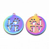 Ion Plating(IP) 201 Stainless Steel Pet Pendants STAS-R114-005-2