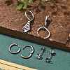 3 Pairs 3 Styles Christmas 304 Stainless Steel Hoop & Stud Earring Sets for Women EJEW-K279-14P-2