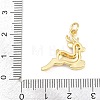 Brass Micro Pave Cubic Zirconia Pendants KK-F938-41G-02A-3